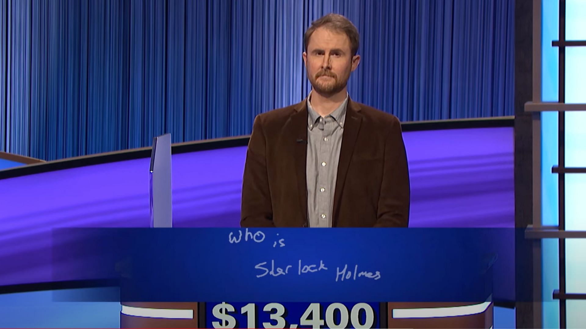 Brian Ahern: Tonight&rsquo;s winner (Image via Jeopardy!)