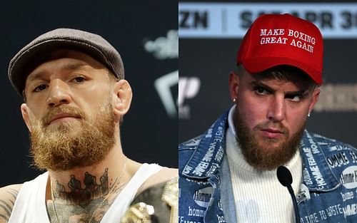 Conor McGregor (left), Jake Paul (right)