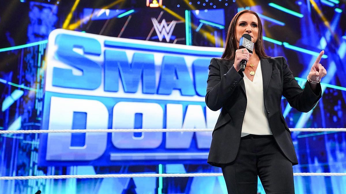 Stephanie McMahon opened SmackDown on Friday night