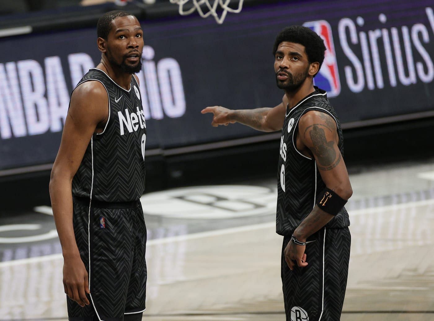 The Kyrie Irving and Kevin Durant partnership in Brooklyn is about to come to a spectacular end. [Photo: Complex]