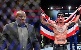 "The UFC make this bulls***?" - Daniel Cormier has a hilarious reaction to Max Holloway receiving a 'Daddest Man on the Planet' jacket