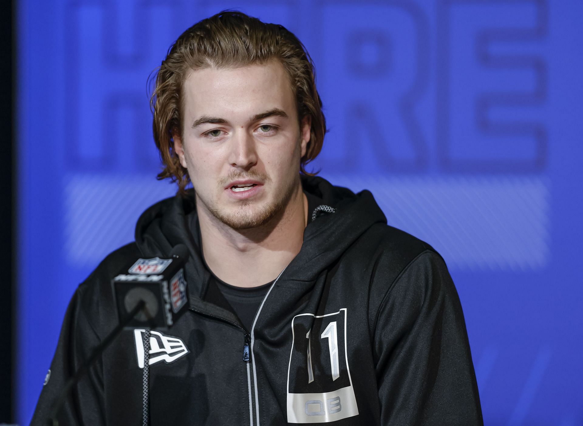 Kenny Pickett at the NFL Combine