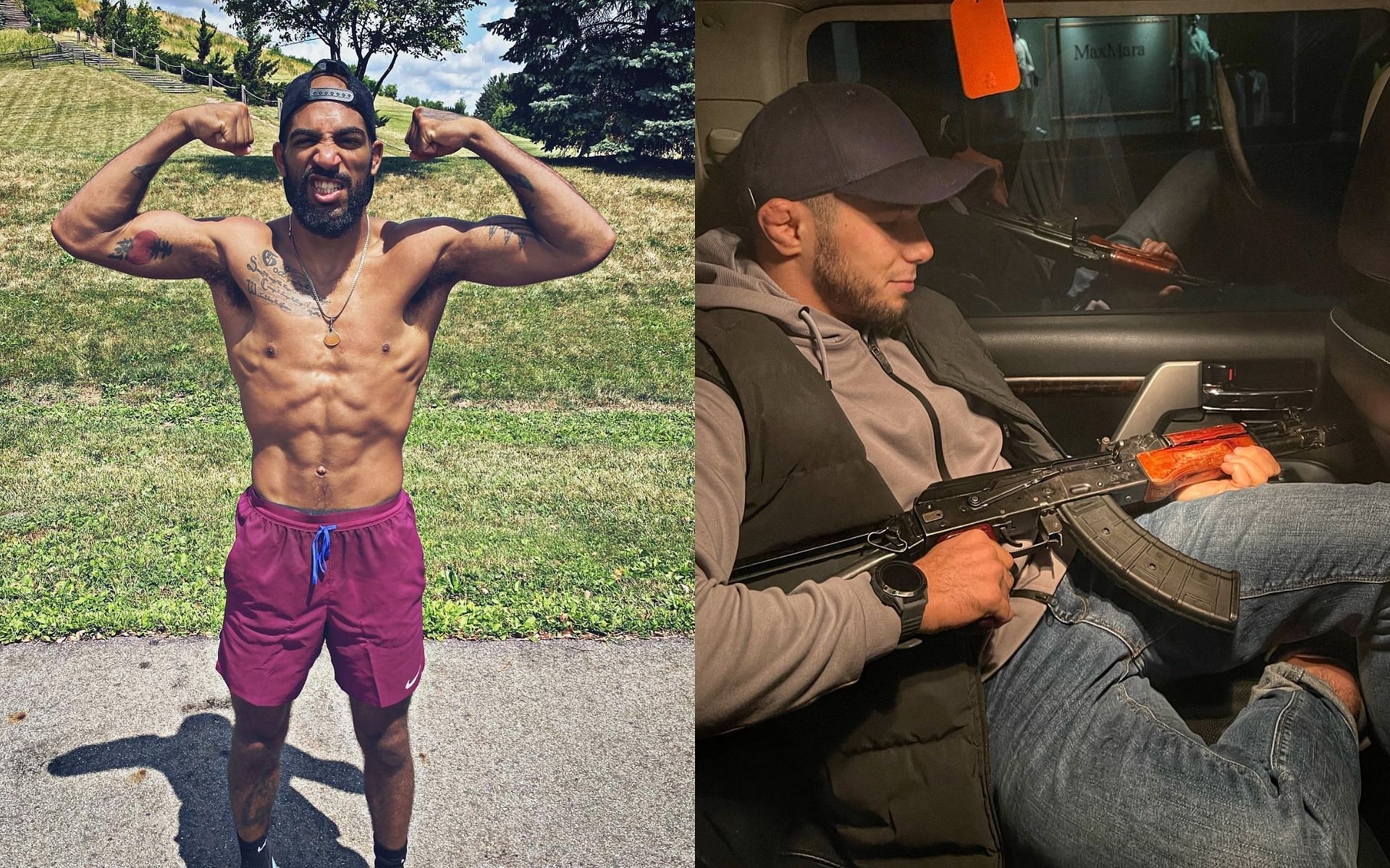 Charles Johnson (left) and Muhammad Mokaev (right) [Images courtesy @inner_gmma Instagram and @muhammadmokaev Twitter]