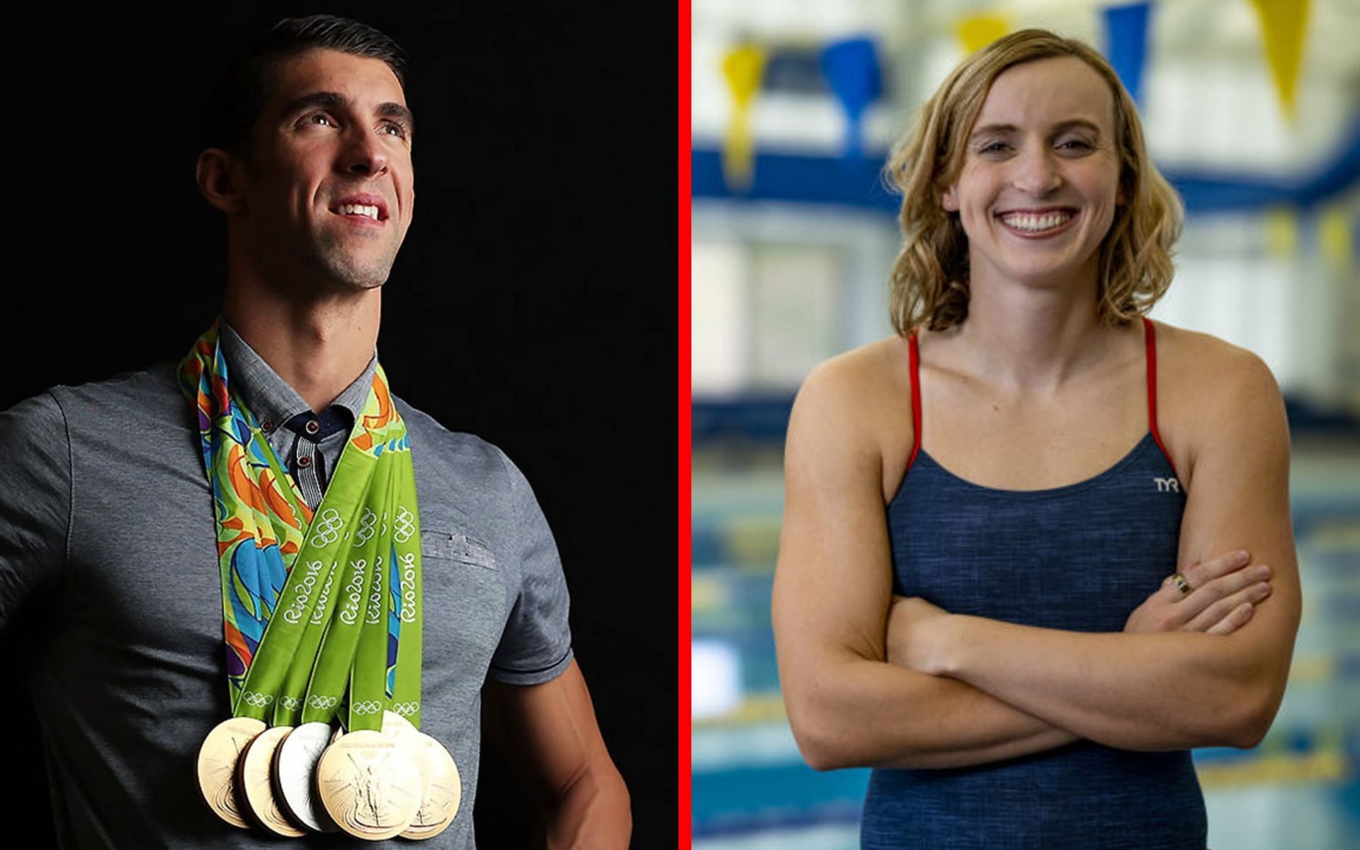 Katie Ledecky talked about how Michael Phelps encouraged her (Image via Sportskeeda)