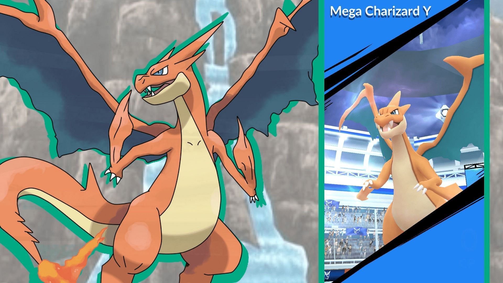 Mega Charizard Y in Pokemon GO (Image via Niantic)