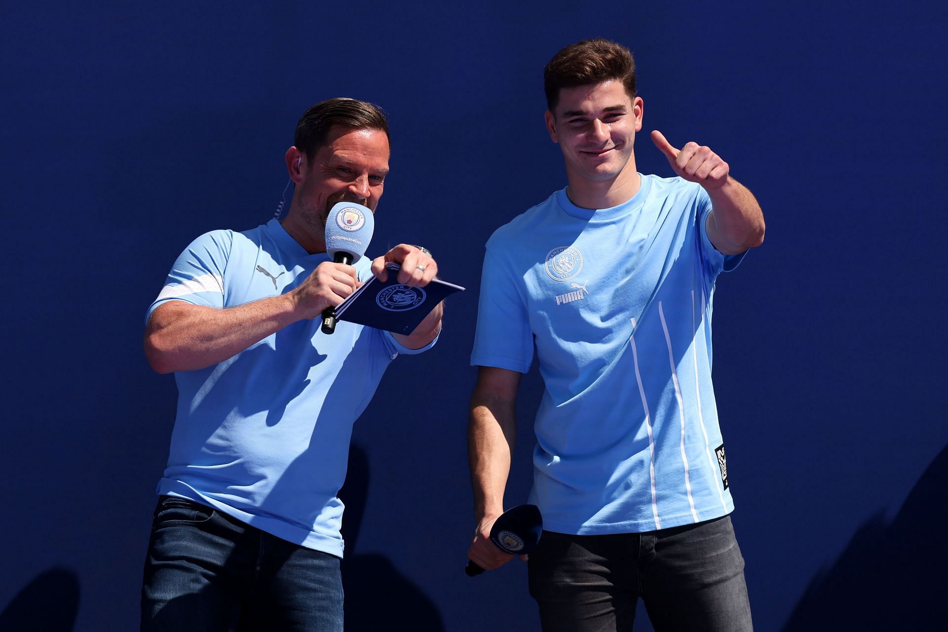 Manchester City present new summer signings