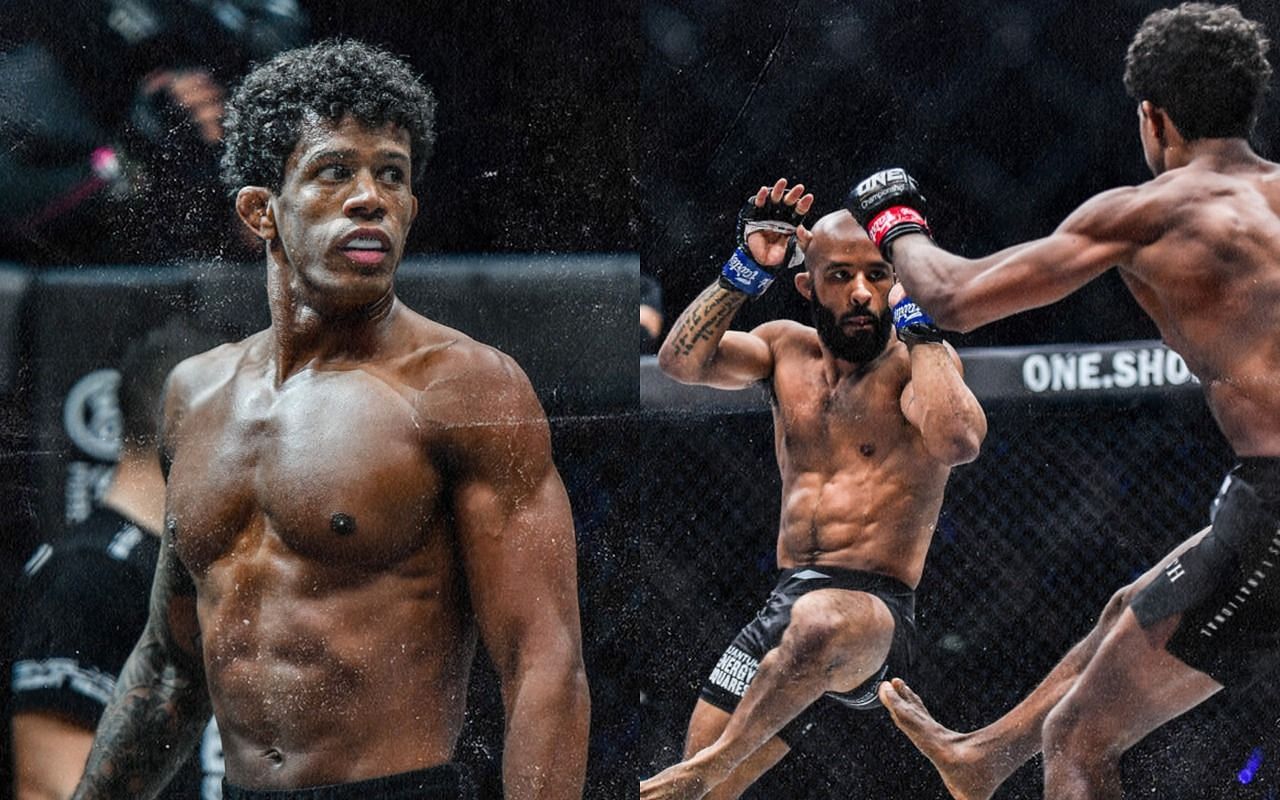[Photo Credit: ONE Championship] Demetrious Johnson and Adriano Moraes