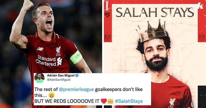 "The rest of the Premier League goalkeepers don't like this" - Liverpool stars react to Mohamed Salah's new contract