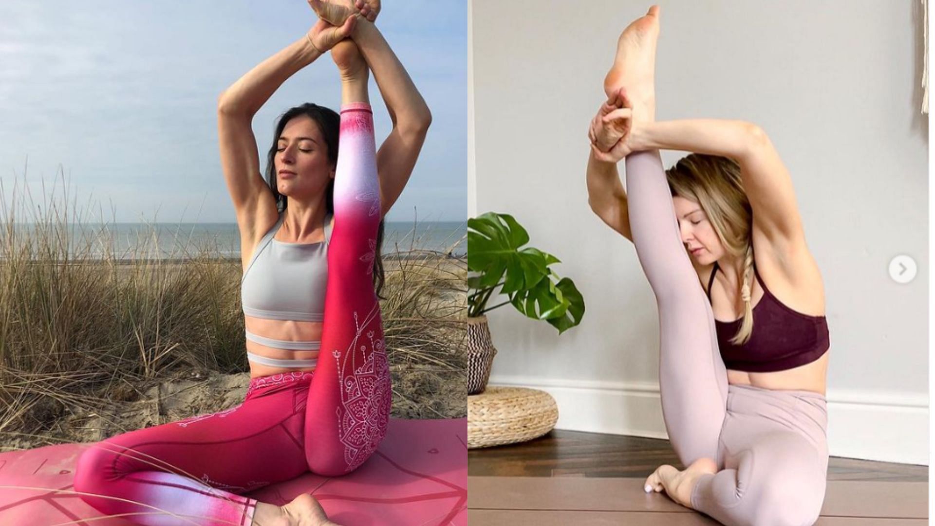 Parivrtta krounchasana heron pose yoga hi-res stock photography and images  - Alamy