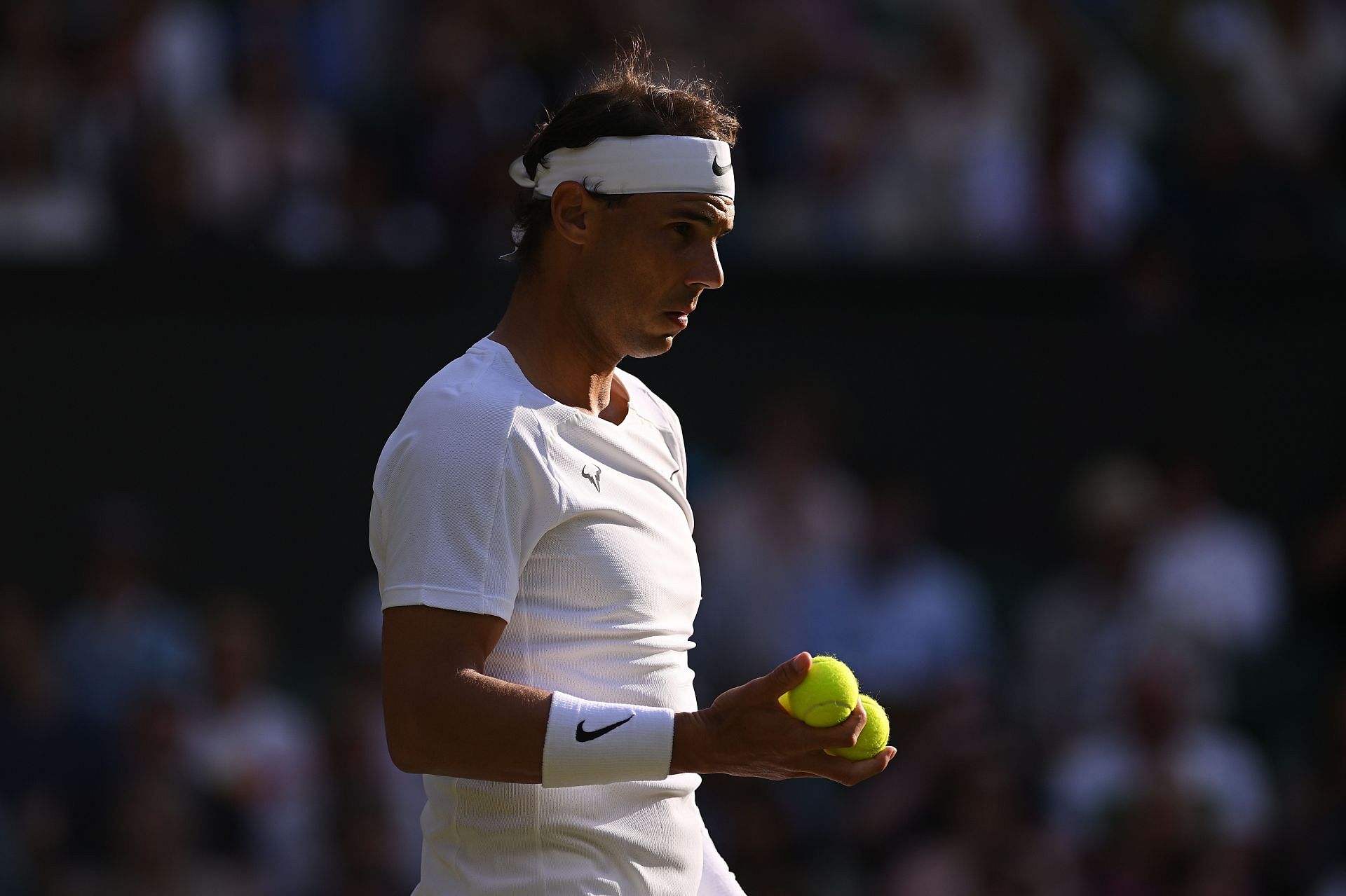 Rafael Nadal during his fourth-round match