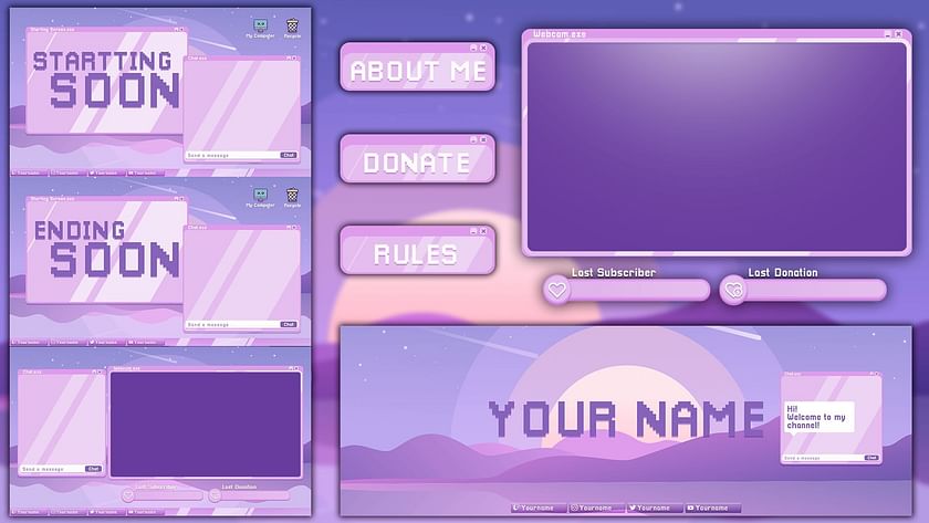 Rate My Overlay Setup!! (Be Honest) Just Chatting Screen & Gameplay Screen  : r/streaming