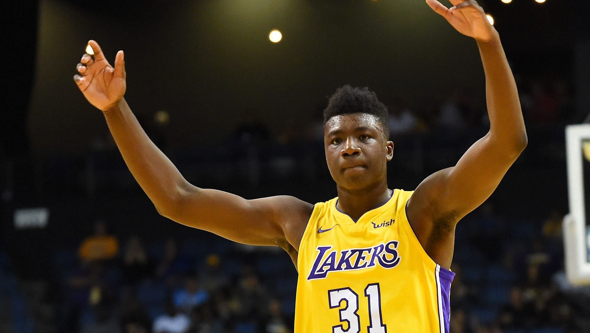 Thomas Bryant will return to play for the LA Lakers on a one-year deal. [Photo: Democrat and Chronicle]
