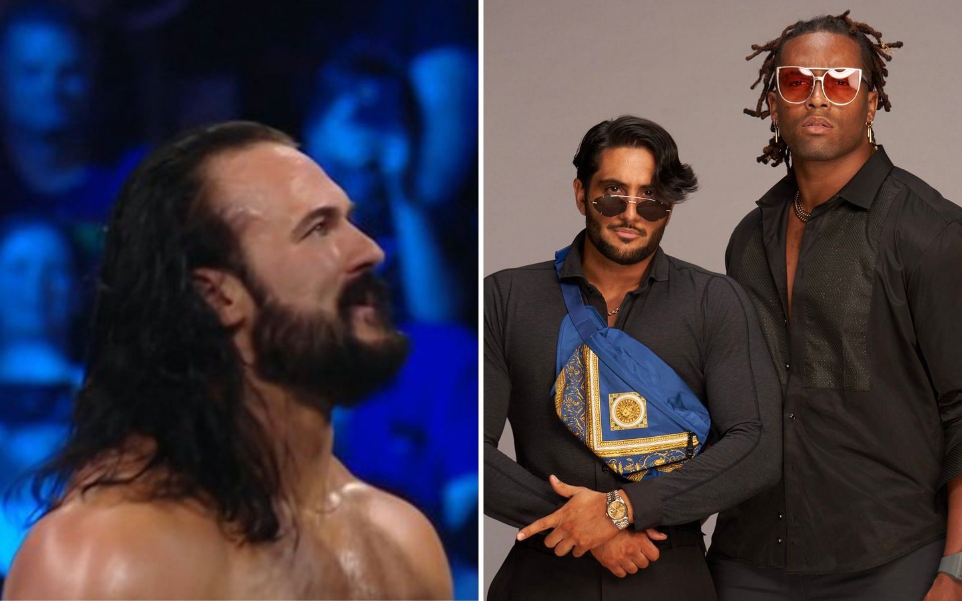 Drew McIntyre (left); The new MMM clients (right)
