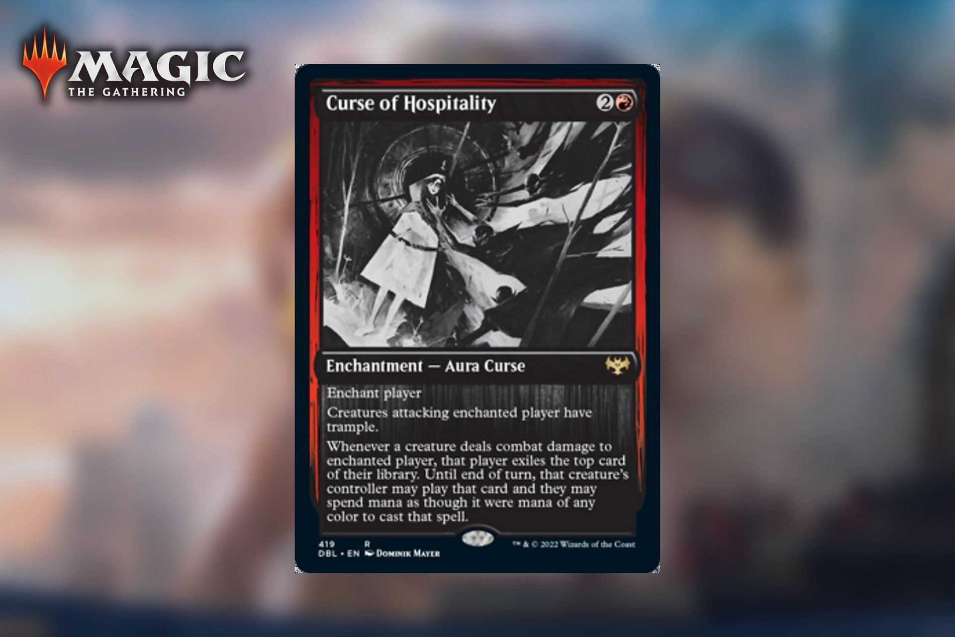 Want the creatures your opponent has? Try out Curse of Hospitality (Image via Sportskeeda)