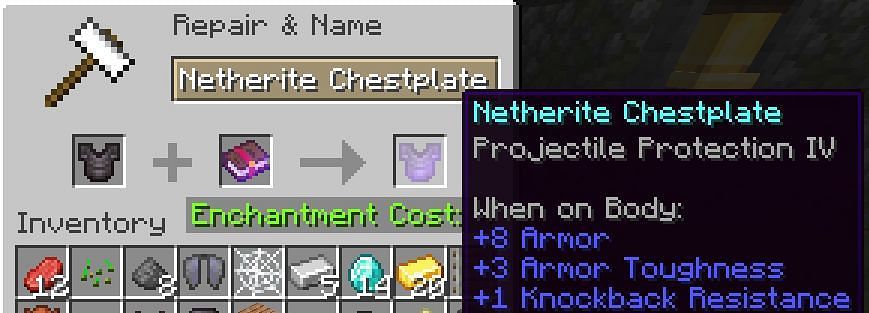 Projectile protection minecraft что это