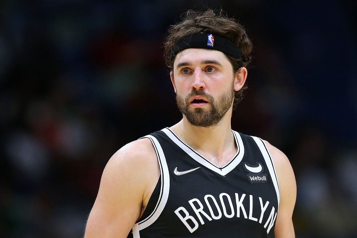 Joe Harris&#039; two-year $38 million remaining contract is reportedly a stumbling block in a potential package for a Russell Westbrook and Kyrie Irving swap. [Photo: Sportscasting]