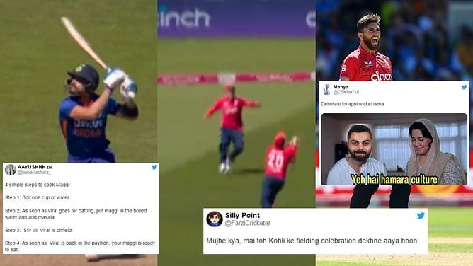 "Passion ka achaar daalenge kya?" - Fans feel Virat Kohli's India career in T20Is is done after another failure in 2nd T20I vs ENG