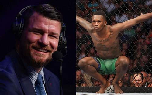 Michael Bisping (left) and Israel Adesanya (right) [Images courtesy of Getty]