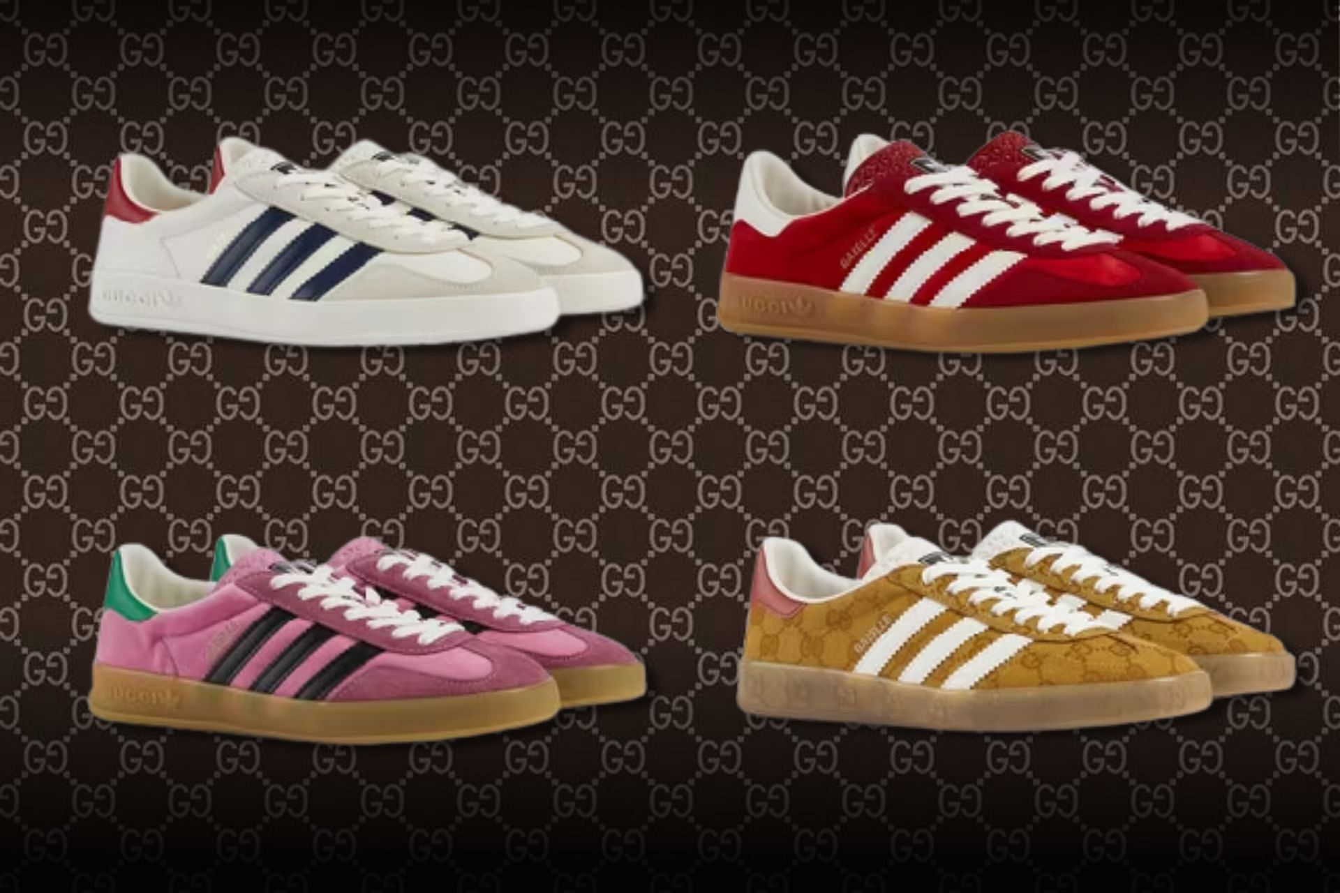 Re-releasing Gucci X Adidas Gazelle footwear collection (Image via Sportskeeda)