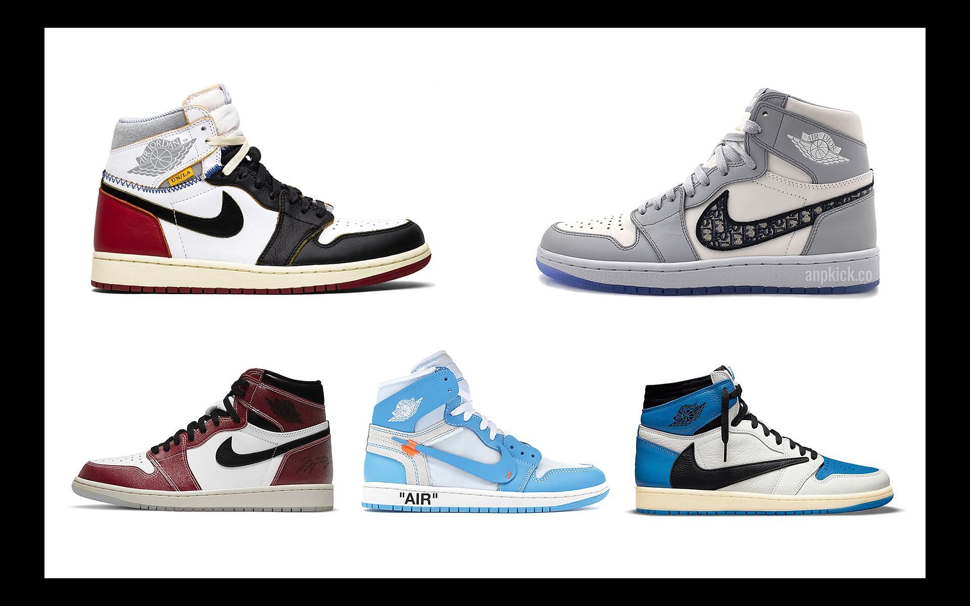 5 best Nike Air Jordan 1 High collabs of all time (Image via Sportskeeda)