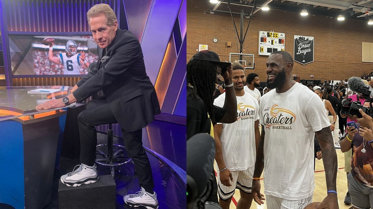 Skip Bayless (left) took another shot at LeBron James following the latter&#039;s Drew League game. [Photo: The SportsRush]