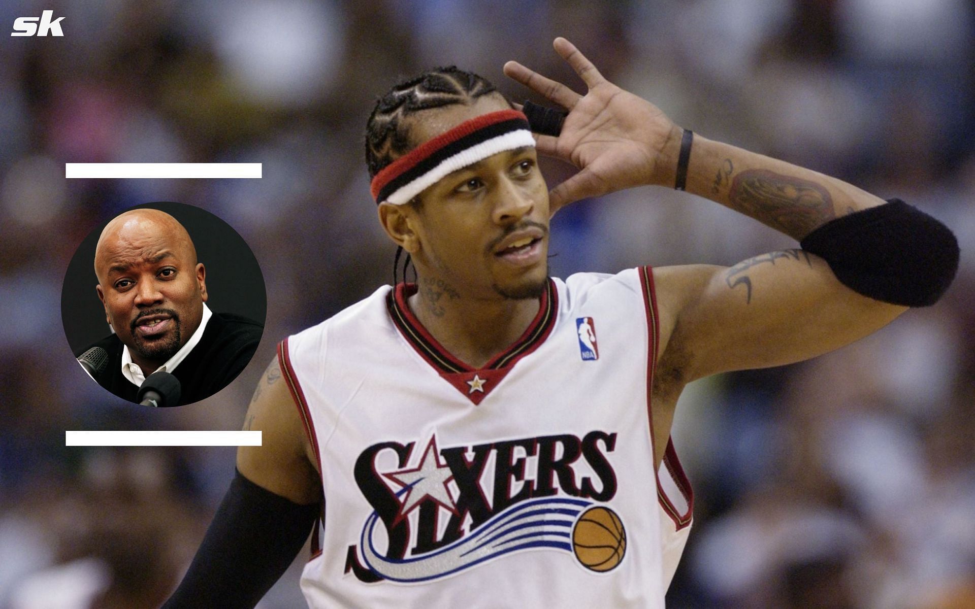 Allen Iverson is an NBA and Philadelphia 76er icon