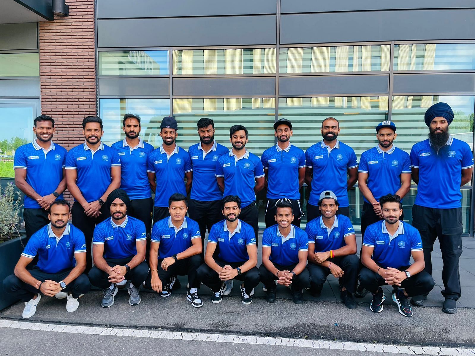 The Indian men&#039;s hockey team before their departure for the CWG 2022. (PC: Hockey India)