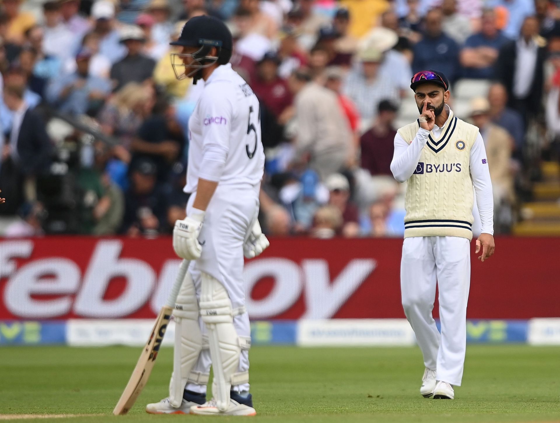 Virat Kohli&rsquo;s verbal tussle with Jonny Bairstow backfired. Pic: Getty Images