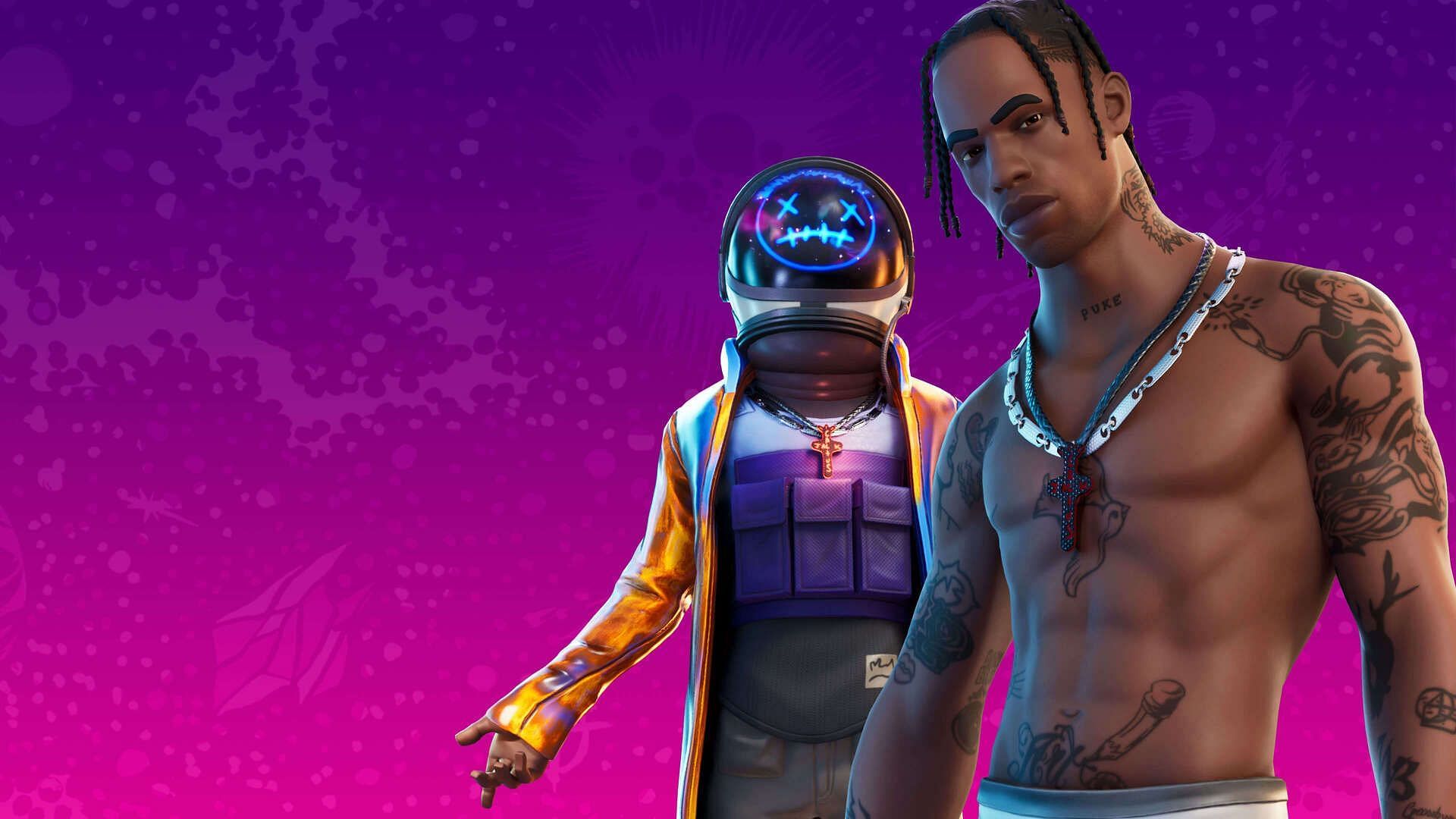 Download Travis Scott Fortnite Astro World Astronaut Wallpaper