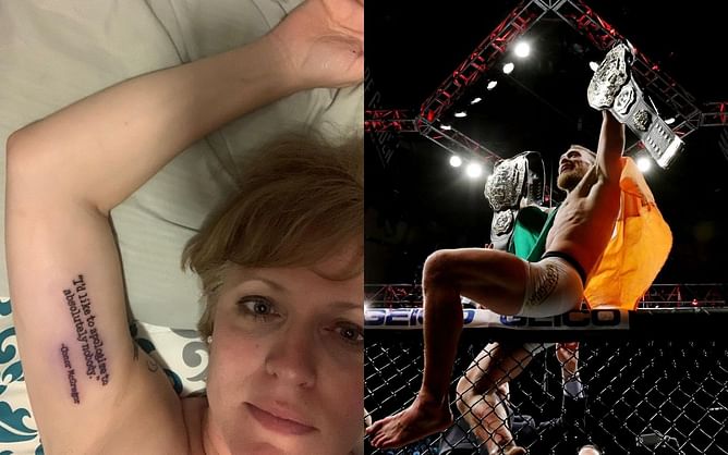 "That’ll be some hangover" - Fans react to woman getting Conor McGregor quote tattooed on her arm
