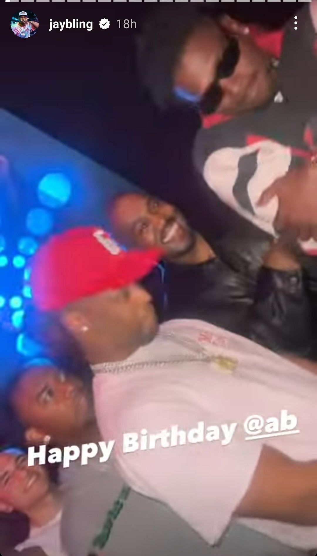 Kanye West and Antonio Brown at the party