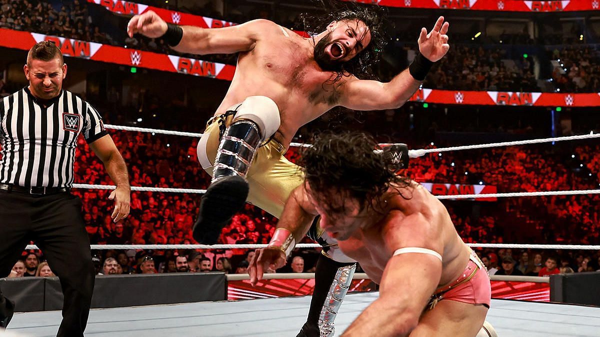 Seth Rollins hit a few Stomps on this week&#039;s WWE RAW