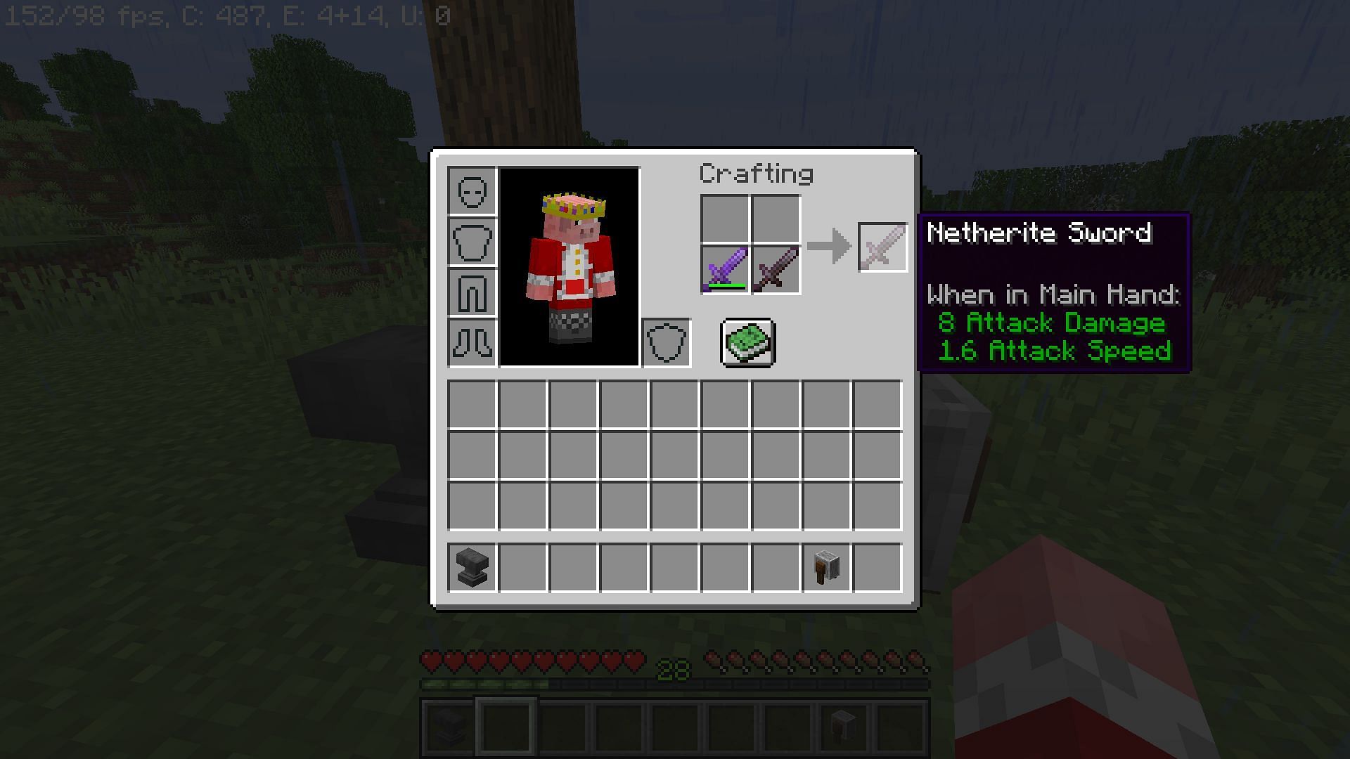 Players can increase durability by combining another similar item (Image via Minecraft 1.19 update)