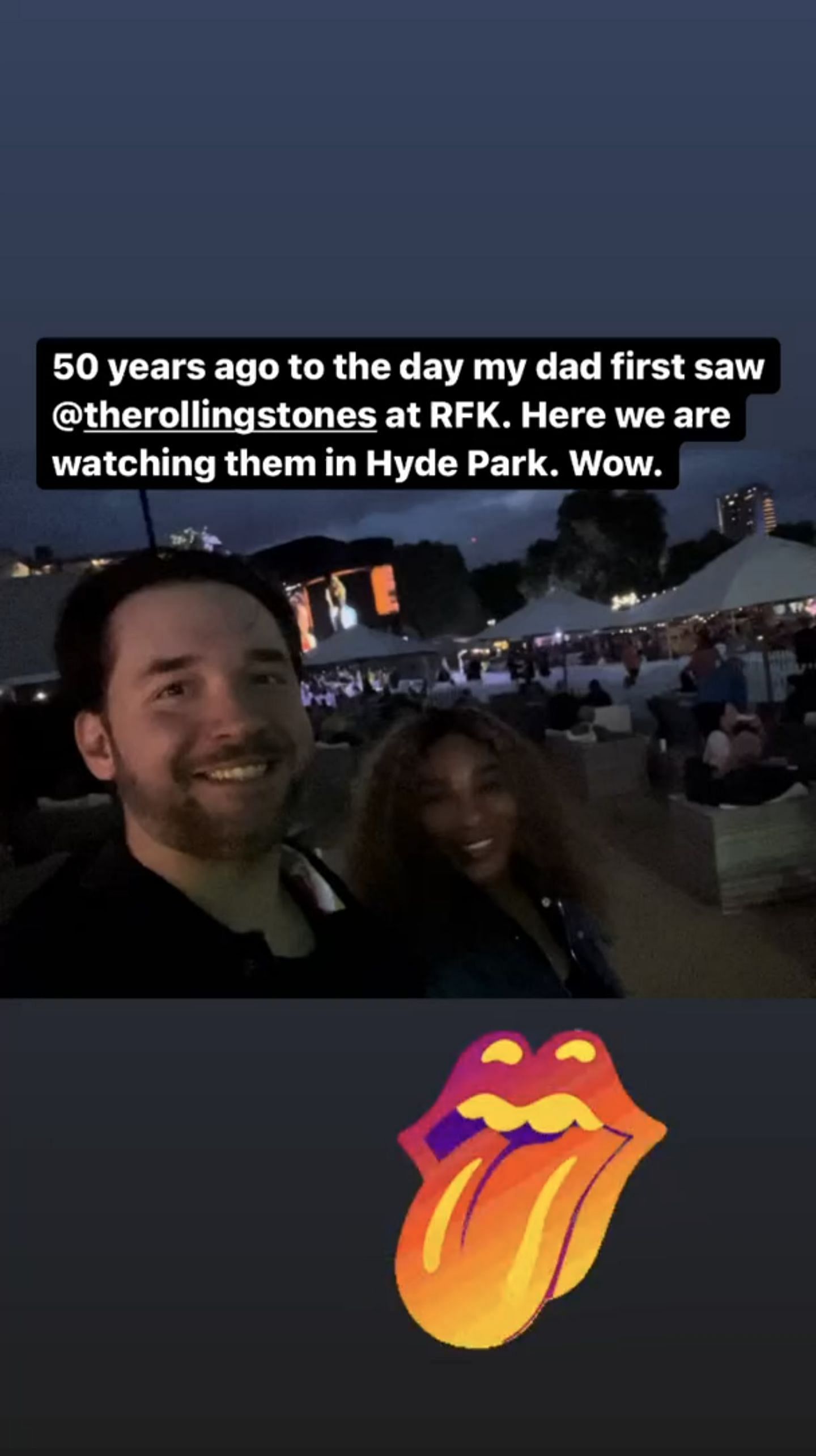 Alexis Ohanian posted on his Instagram stories