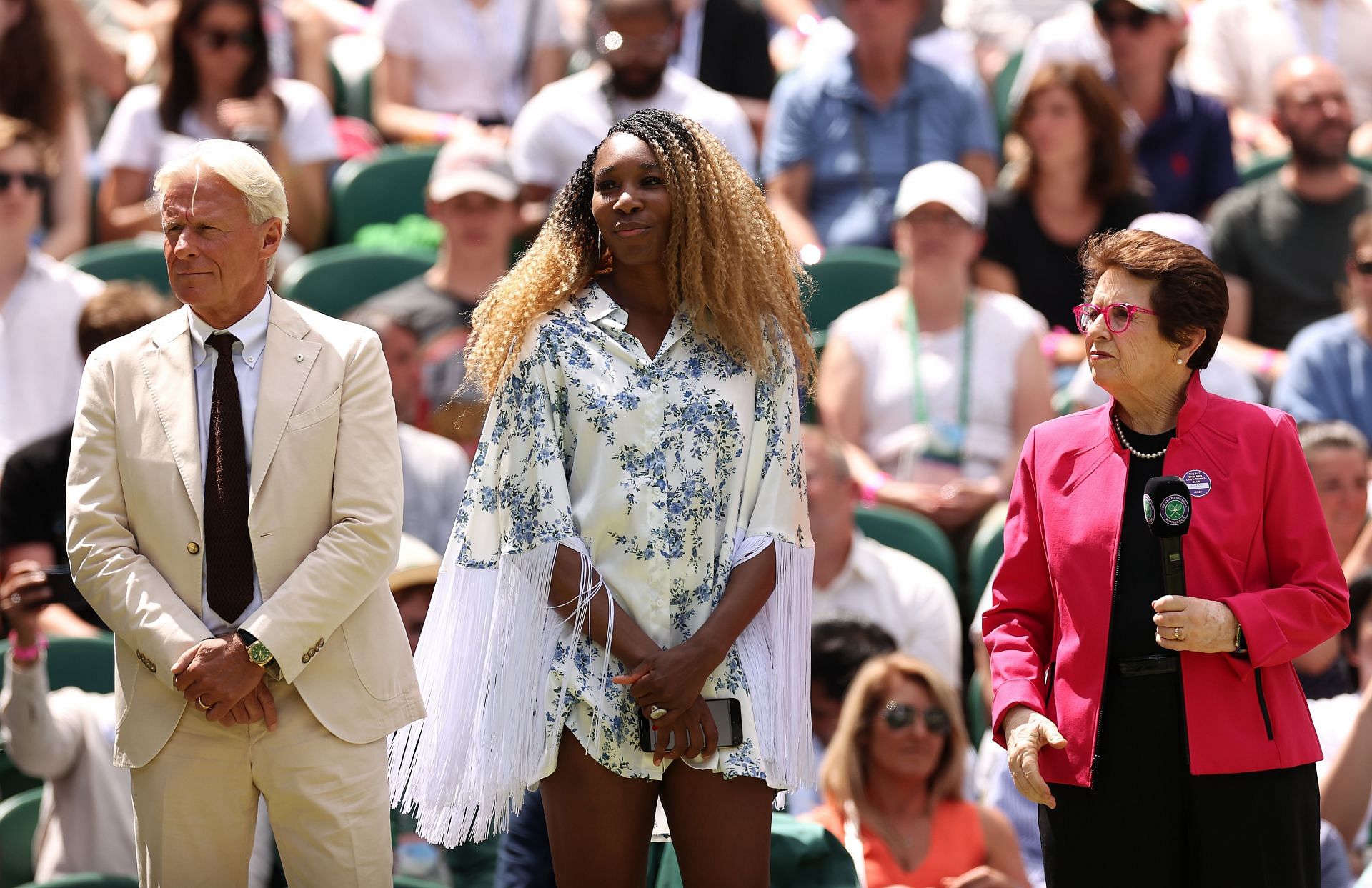 Venus Williams at the Wimbledon Centre Court's100 year celbration.