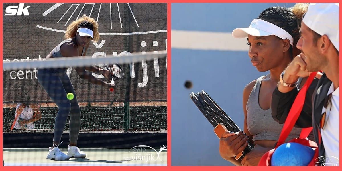 Venus Williams was spotted training in Croatia