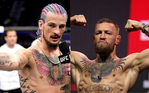 Sean O'Malley (left) and Conor McGregor (right)