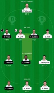Dream11 Team for Yorkshire vs Hampshire - County Championship 2022.