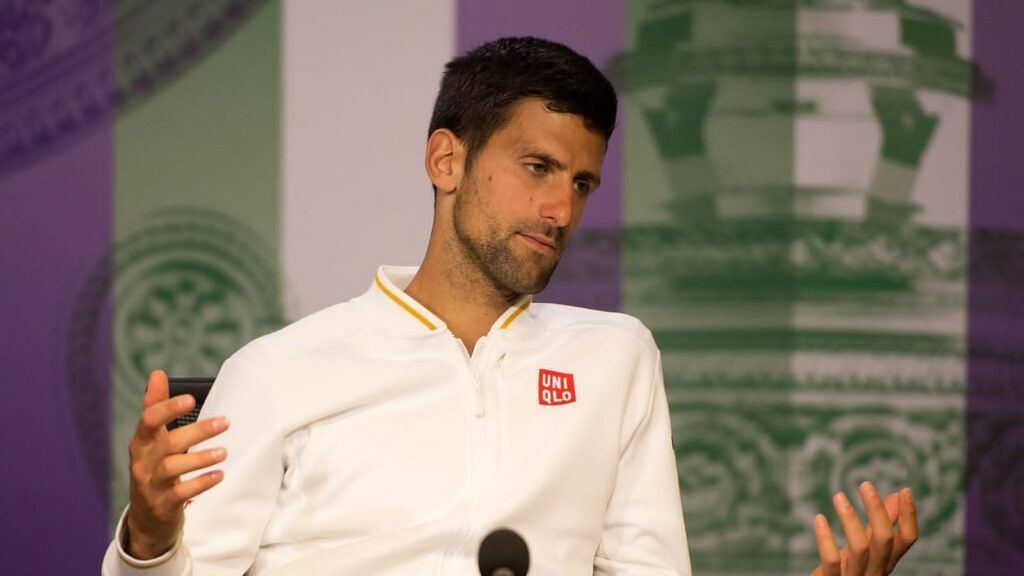 Novak Djokovic at a Wimbledon press conference explaining the handshake incident