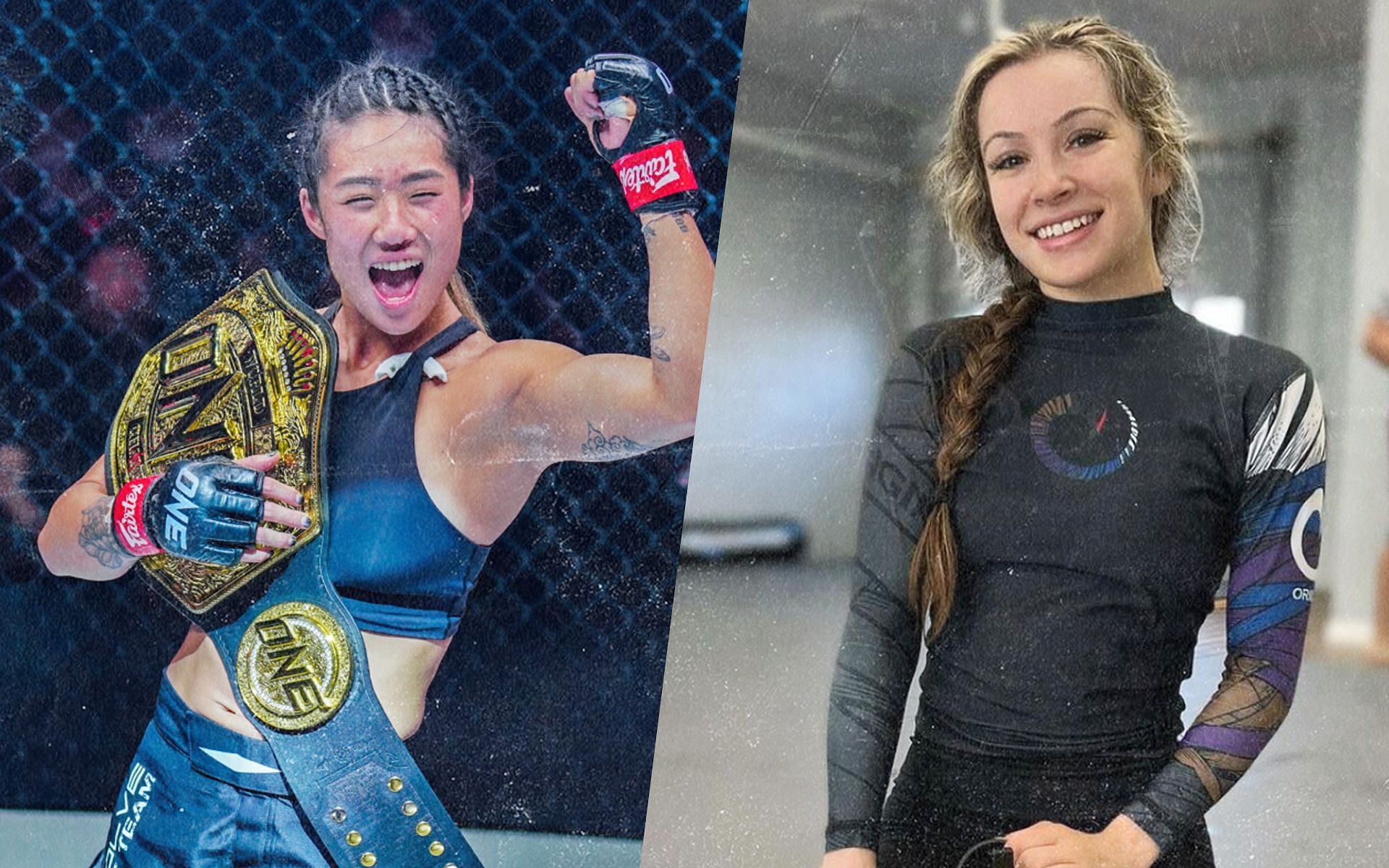 Angela Lee (L) is willing to face Danielle Kelly (R) in a submission grappling match. | [Photos: ONE Champion]