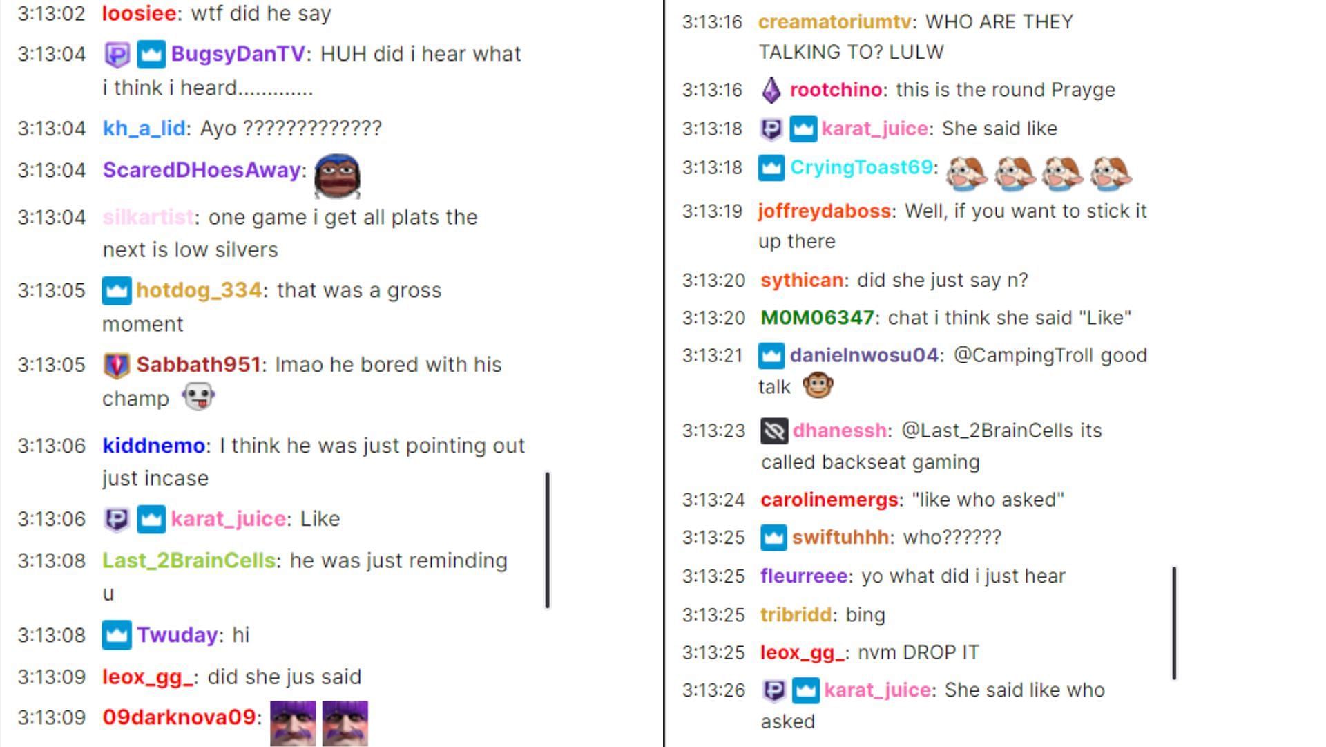 Fans&#039; reaction (Imane via Pokimane/Twitch)