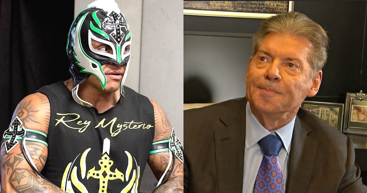 Rey Mysterio and the recently-retired WWE boss.