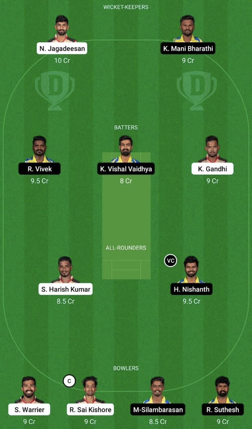 CSG vs DD Dream11 Fantasy Tip #1 - TNPL 2022.