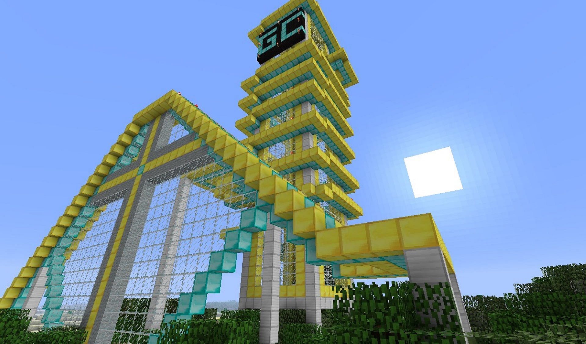 The Golden Coaster is a thrilling five-minute ride (Image via CrespoChimp/PlanetMinecraft)
