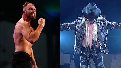 Jon Moxley (left); Chris Jericho (right)