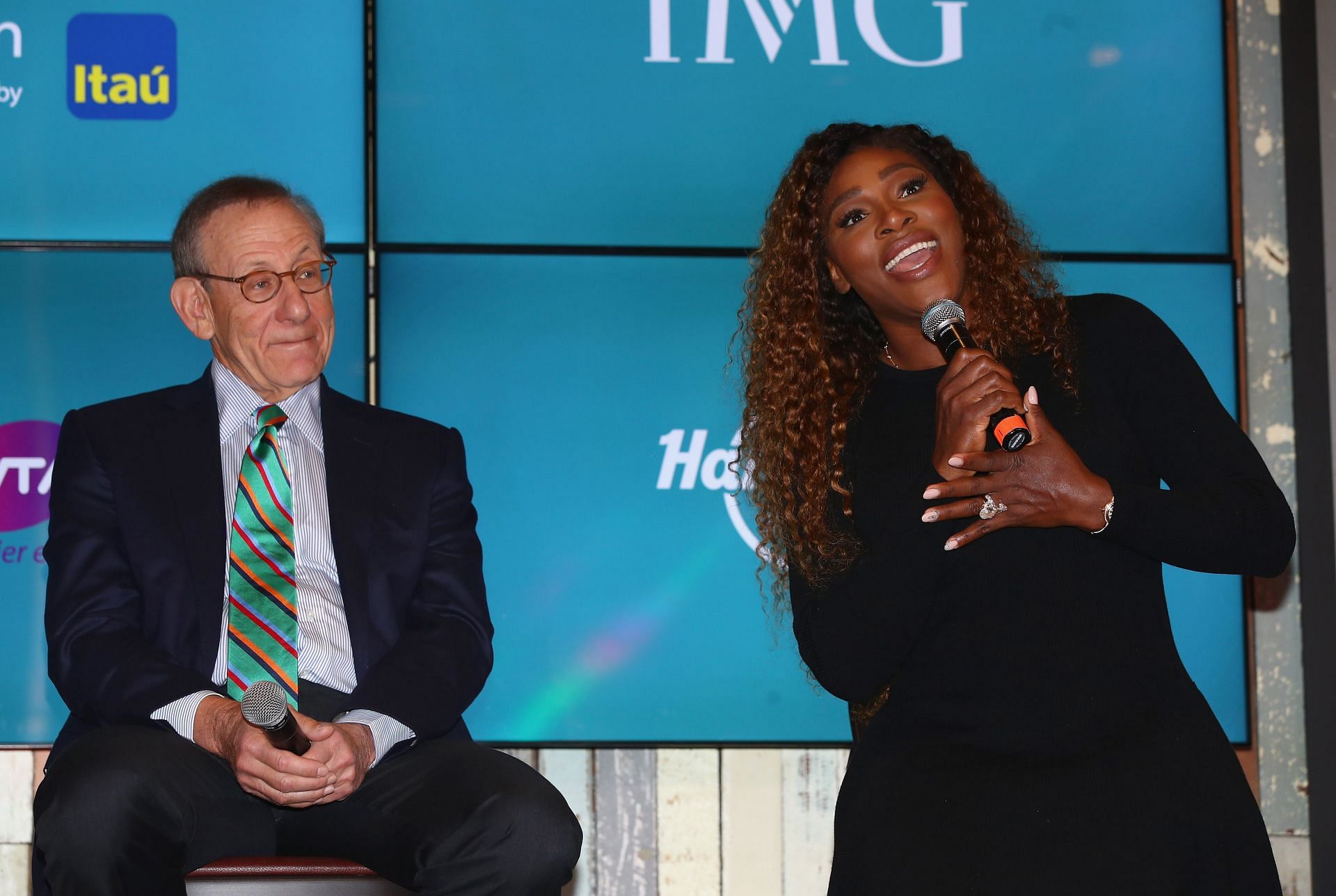 Miami Dolphins owners Stephen Ross and Serena Williams
