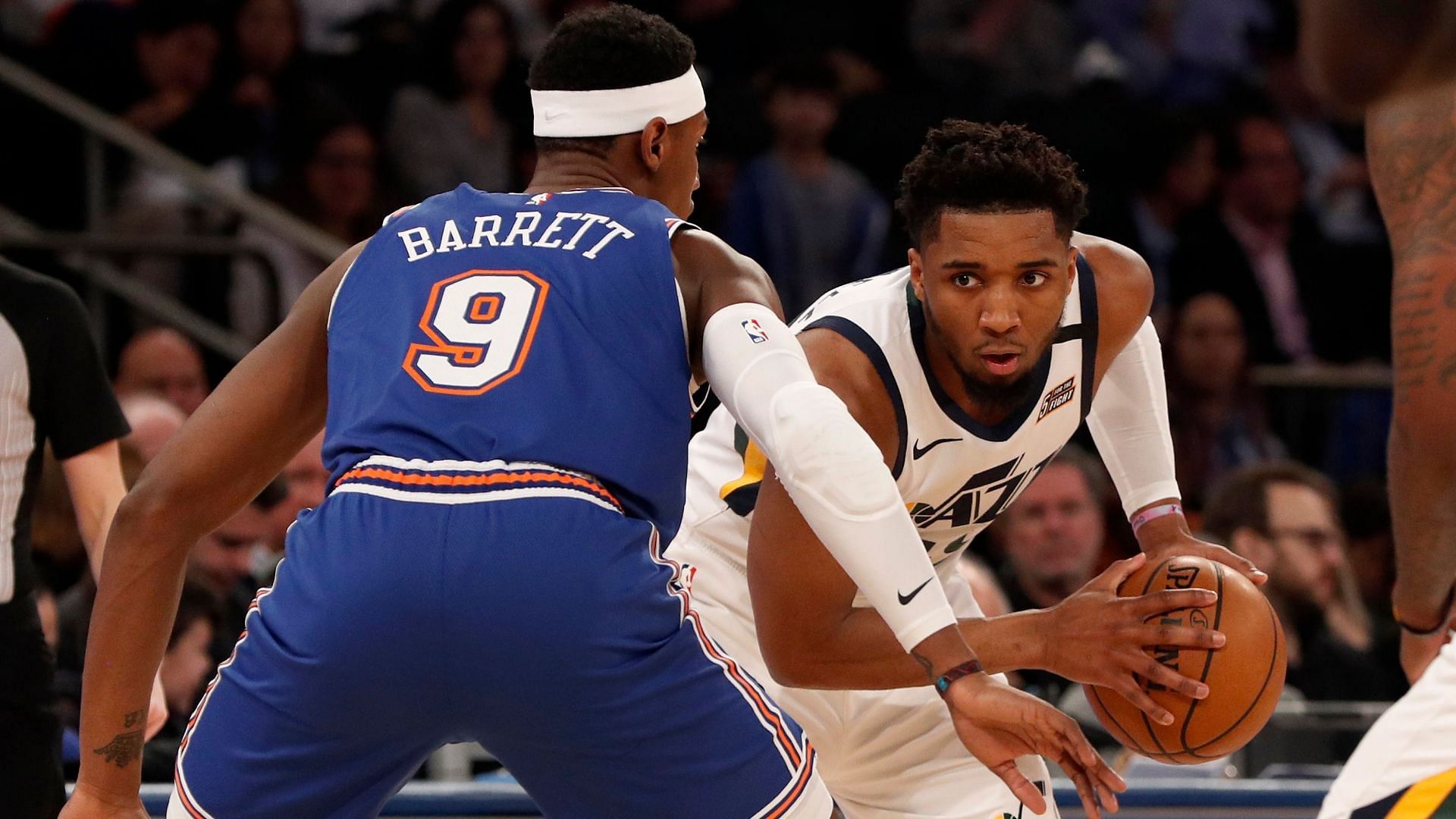 The New York Knicks could land NBA All-Star Donovan Mitchell without trading RJ Barrett. [Photo: The Inquisitr]