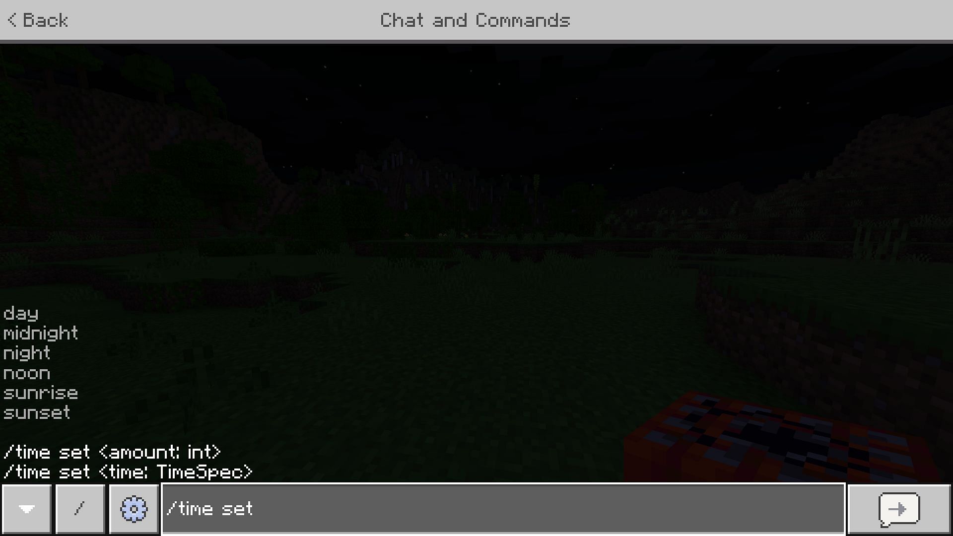 Time command (Image via Minecraft 1.19 update)
