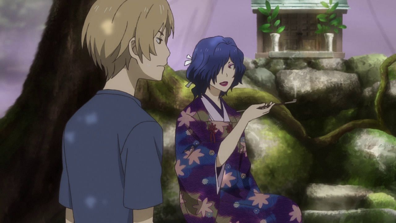Natsume and Hinoe as shown in the anime (Image via Natsume Yuujinchou)