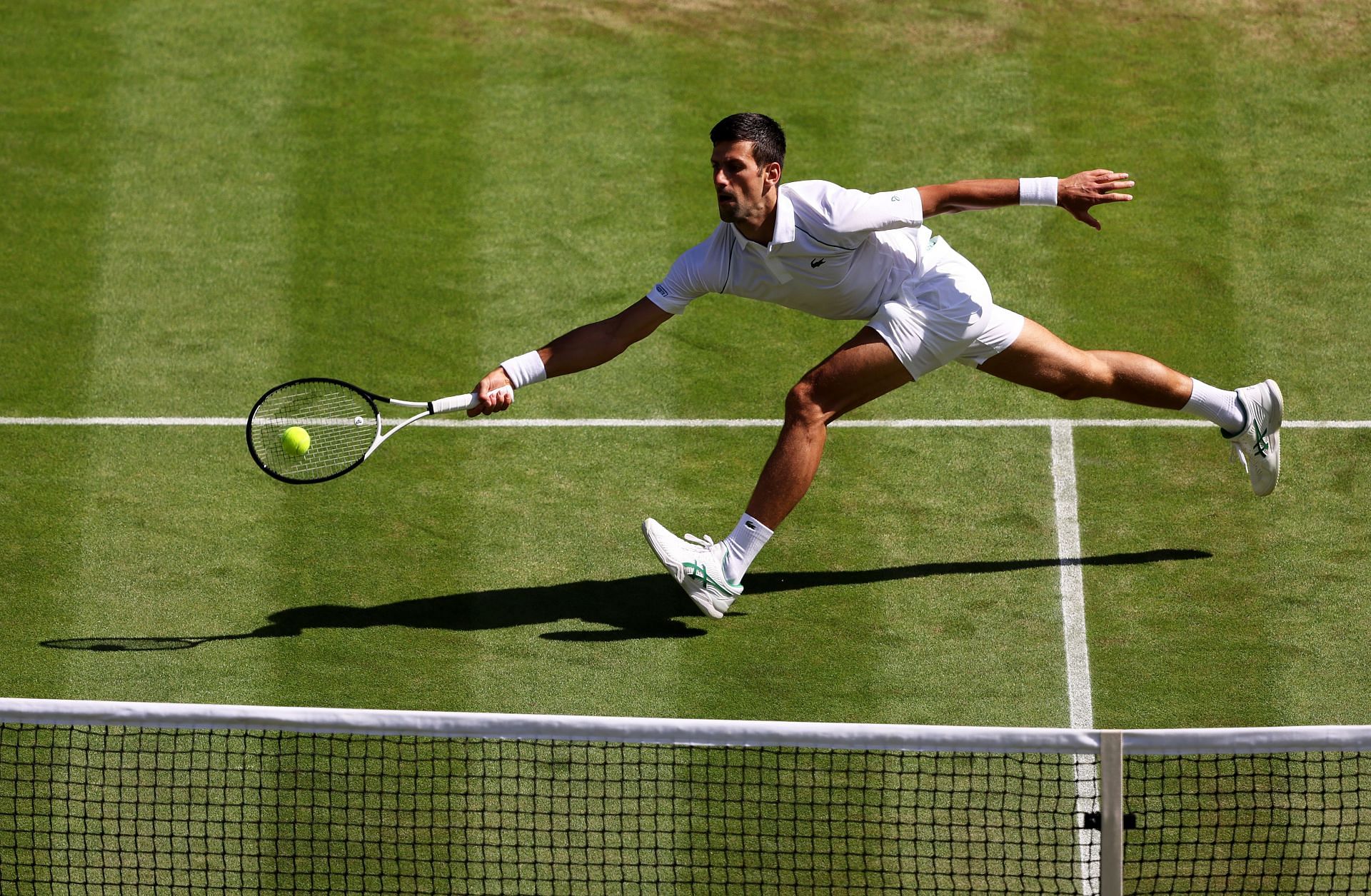 Novak Djokovic at the 2022 Wimbledon.